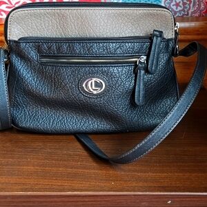 3/$10 Black and tan Faux leather purse